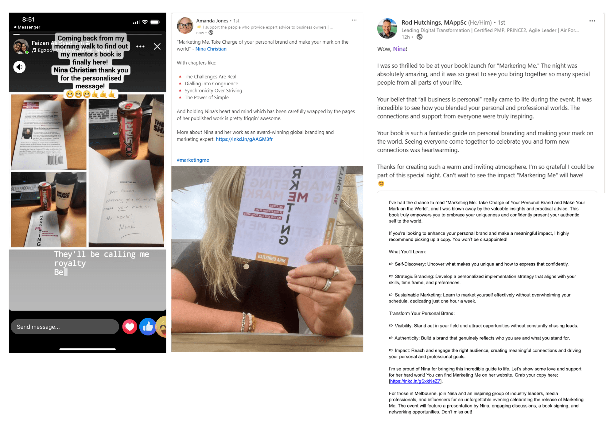 Reader reviews of Marketing Me